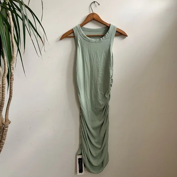 green emerald velvet dress One Shoulder Mint Green Ruched Long Evening Dress – FancyVestido main image 1